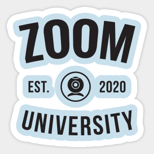 Zoom Online Class University Sticker